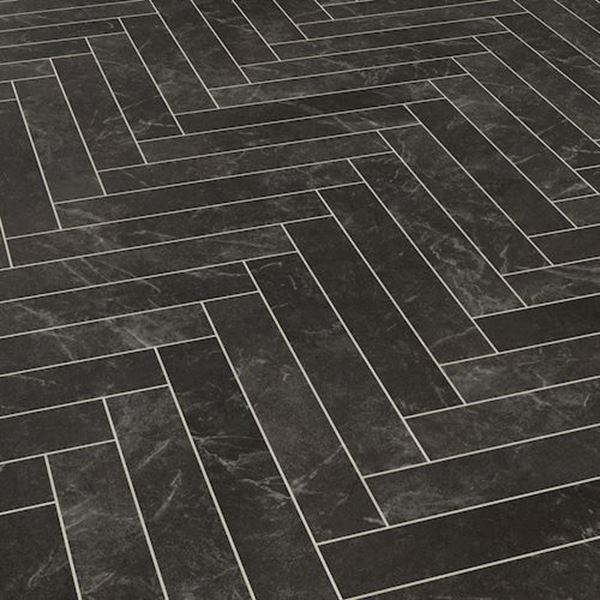 Picture of Knight Tile Herringbone  Midnight Marble SM-ST28